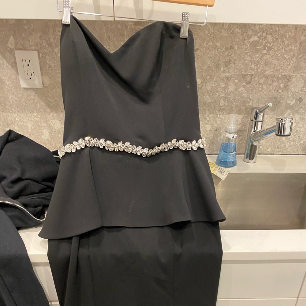 custom dress with custom diamonds